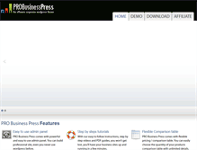 Tablet Screenshot of probusinesspress.com